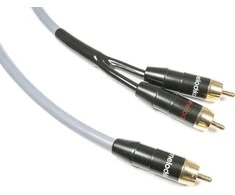 Kabelis Melodika RCA (Cinch) - RCA (Cinch) x2 0.5m pilka
