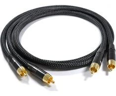 Kabelis Melodika RCA (Cinch) x2 - RCA (Cinch) x2 0.75m juoda