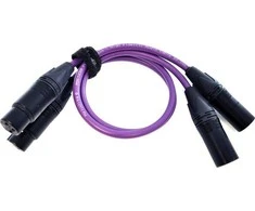 Kabelis Melodika XLR x2 - XLR x2 7m violetinė