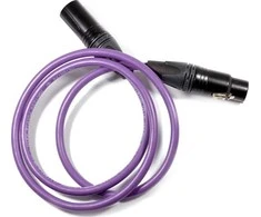 Kabelis Melodika XLR - XLR 2.5m violetinė
