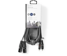 Kabelis Nedis XLR - XLR 3m pilka (COTH15210GY30)