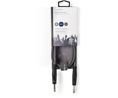 Nedis Stereo Audio kabelis jack 6.35 mm (M) - jack 6.35 mm (M) 1.50 m tmavě pilka