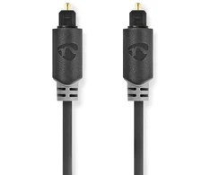 Nedis Optický audio kabelis TosLink (M) - TosLink (M) 5.00 m antracit