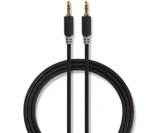 Nedis Stereo Audio kabelis jack 3.5 mm (M) - jack 3.5 mm (M) 10.0 m juoda