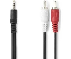Nedis Kabelis 2xRCA - 3.5mm stereo kištukai 1.5m