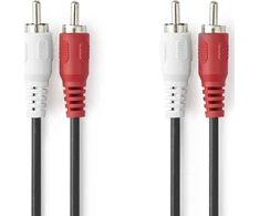 Kabelis Nedis 2 x RCA 1.5 m (CAGL24200BK15)