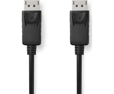 Kabelis Nedis CCGL37010BK30 kabelis DisplayPort 3 m Juodas