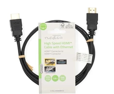 Kabelis Nedis CVGL34060BK10 HDMI kabelis 1m HDMI A tipo (standartinis) juodas
