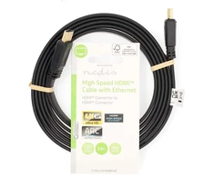 Kabelis Nedis CVGL34100BK20 kabelis HDMI 2 m HDMI Typu A (Standard) Juodas