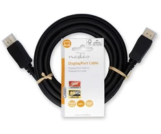 Kabelis Nedis DisplayPort 3 m Juodas (CCGL37014BK30)
