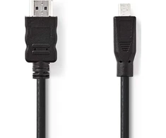 Kabelis Nedis HDMI – HDMI 2m juoda (CVGB34700BK20)