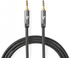 Kabelis Nedis Jack 3.5mm - Jack 3.5mm 2m pilka (CATB22000GY20)