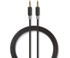 Nedis Stereo Audio kabelis jack 3.5 mm (M) - jack 3.5 mm (M) 3.00 m juoda