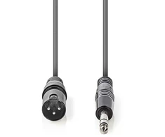 Kabelis Nedis XLR - XLR 1.5m pilka (COTH15100GY15)