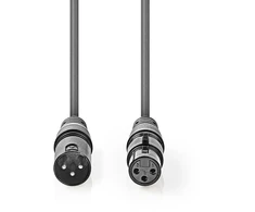 Kabelis Nedis XLR - XLR 1 m pilka (COTH15012GY10)