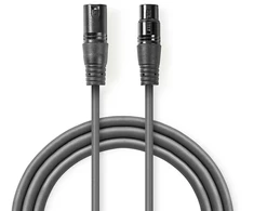 Kabelis Nedis XLR M - XLR F 3m 5412810295630