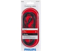 Kabelis Philips Jack 3.5mm – Jack 3.5mm 3m juoda (SWA2533W/10)