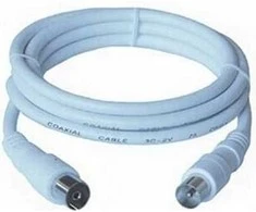 PREMIUMCORD TV antenos prijungimo laidas 2m (koaksialinis, M/F, 75 omų)