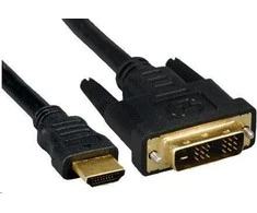 Kabelis PremiumCord HDMI - DVI- D 1m juoda (kphdmd1)