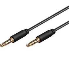 Kabelis PremiumCord Jack 3.5mm - Jack 3.5mm 0.5m juoda (kjack4mm05)