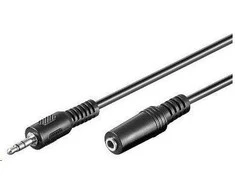 Kabelis PremiumCord Jack 3,5mm - Jack 3,5mm 3m juoda (kJackmf3)