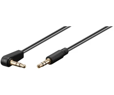 Kabelis PremiumCord Jack 3.5mm - Jack 3.5mm 1.5m juoda (kjackmm015-90)