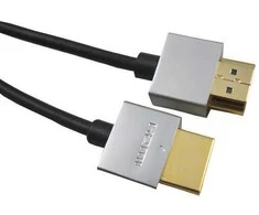 Kabelis PremiumCord Kabelis Slim HDMI kabelis, 1m, High Speed + Ethernet (v1.4), złocone złącza