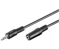 Kabelis PremiumCord Jack 3.5mm - Jack 3.5mm 10m juoda (kJackmf10)