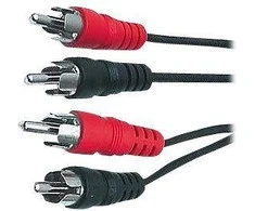 Kabelis PremiumCord RCA (Cinch) x2 - RCA (Cinch) x2 1,5m juoda (kjqccm015)