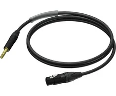 Procab XLR Female – Jack Male Stereo Ultraflex kabelis 1,5 m – PRA723/1,5