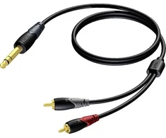 Kabelis Procab Jack 6.3mm - Jack 6.3mm 1.5m juodas (CLA719/1.5)