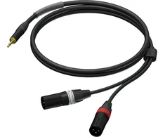 Kabelis Procab Kabelis PROCAB PRA712/3, lizdas 3,5 mm (M) stereo iki 2x XLR (M) (3 m)