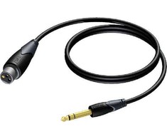 Kabelis Procab Jack 6,3 mm - XLR 1,5 m juodas (CLA723/1.5)