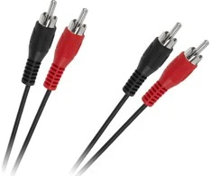 RCA kabelis (Cinch) x2 - RCA (Cinch) x2 5m juodas