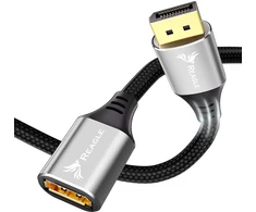 Kabelis Reagle DisplayPort - DisplayPort 1 m sidabrinis