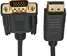 Planšetė RTO Przejściówka adapter displayport do vga konwerter -e375