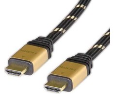 Roline HDMI – HDMI laidas 10 m aukso spalvos (11.04.5566)
