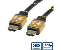 Kabelis Roline HDMI - HDMI 15m auksinė (11.04.5560)