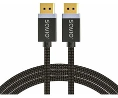 Kabelis Savio Rodyti Port - DisplayPort 1m Juodas (CL- 165)
