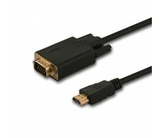 Kabelis Savio HDMI - D-Sub (VGA) 1.8m juoda (SAVKABELCL-197)