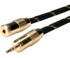 Roline Kabelis Secomp Jack 3.5mm - Jack 3.5mm 5m juodas (11.09.4755)