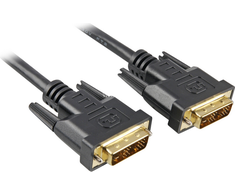 Sharkoon Adapteris DVI-D -> DVI-D (24+1) juodas 2m