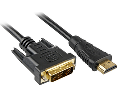 Sharkoon Adapterkabel HDMI > DVI (juodas, 5 Meter, Single Link, 18+1)