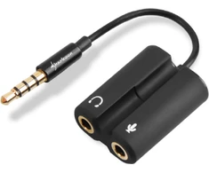 Sharkoon PMP35/TRRS (CTIA) IKI 2X 3.5MM ADAPTERIS