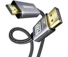 BENFEI laidas DisplayPort 1.2 į HDMI 1.4 4K vienkryptis 0,9 m pilkas