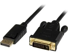 Kabelis StarTech DisplayPort - DVI-D 0.9m juoda (DP2DVIMM3BS)