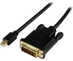 Kabelis StarTech Rodyti Port mini - DVI- D 1,8m Juodas (MDP2DVIMM6BS)