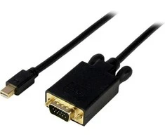 Kabelis StarTech Rodyti Port Mini - D- Sub (VGA) 1,8m Juoda (MDP2VGAMM6B)