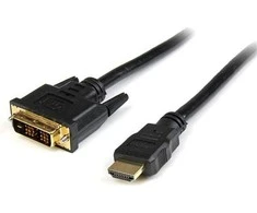 Kabelis StarTech HDMI - DVI- D 1m Juodas (HDDVIMM1M)