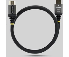Kabelis StarTech HDMI HDMI Typu A (Standard) Juodas, Sidabrinė (HDMI2-FLEX-4K60-1M)